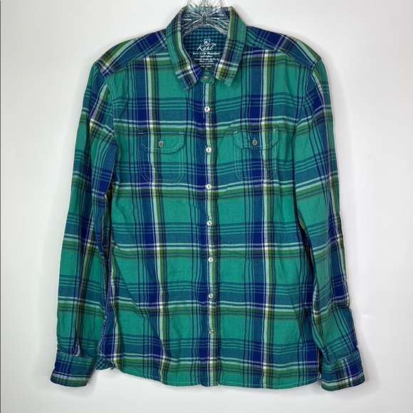Kuhl Tops - Kuhl Green Blue Long Sleeve Button Up Plaid Shirt Size Medium